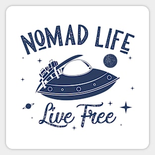 Nomad Life - Ufo Adventure - Blue Version Sticker